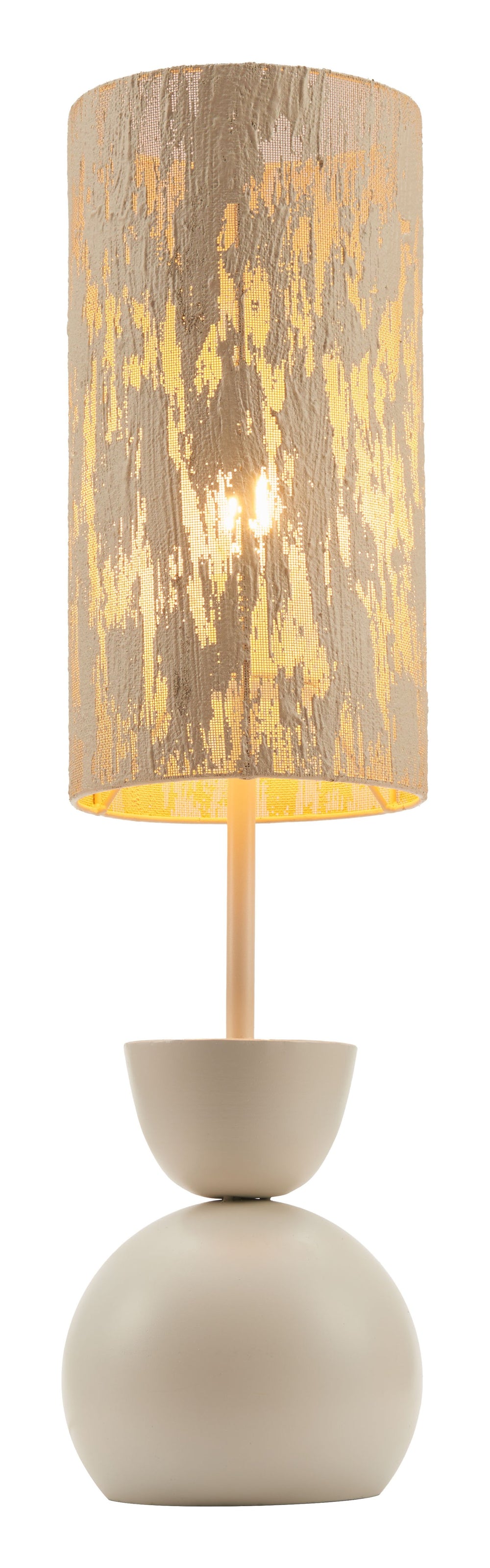 Zuo Modern Gochi Modern Table Lamp In White - Sleek Powder Coated Steel Design For Elegant Hospitality Spaces White Steel 56173-zuo-modern