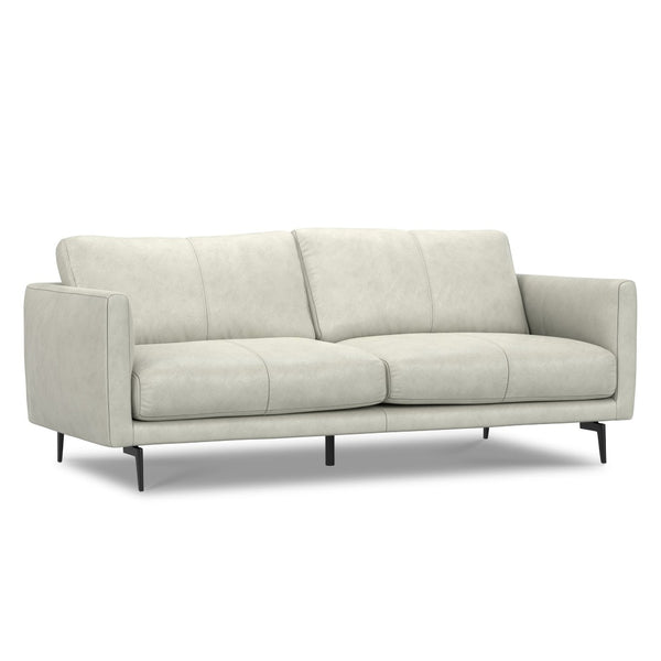 English Elm Stevens 81-Inch Sofa - Luxurious Semi-Aniline Leather, Eco-Friendly Design, Perfect For Any Space B136P364287-GIGA