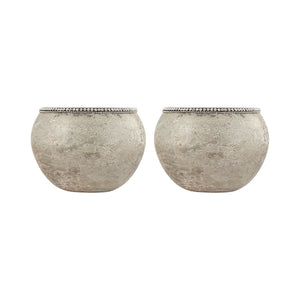 Forever Ball Vase - Set of 2 Silver 410079/S2 Elk Home