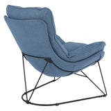 OSP Home Furnishings Ryedale Lounge Chair Blue