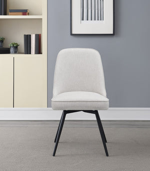 OSP Home Furnishings Martel Swivel Chair Cream