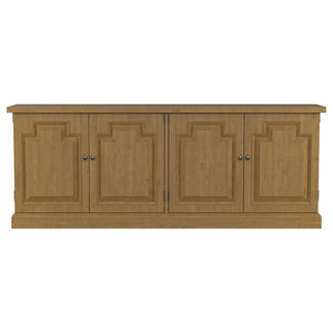 English Elm Allende Pine Sideboard with Four Raised Panel Doors for Farmhouse Dining Rooms B062P441297