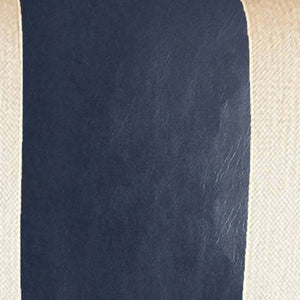 Homeroots Set Of Four 18" X 18" Navy Blue And Ivory Faux Leather Zippered Pillow   410594