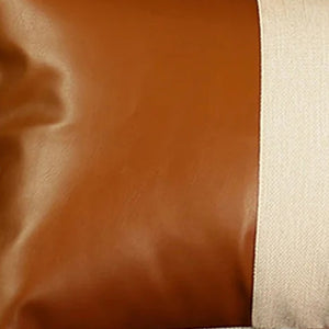 Homeroots Set Of Four 12" X 20" Brown And White Lumbar Throw Pillow   410639