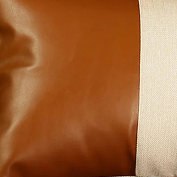 Homeroots Set Of Four 12" X 20" Brown And White Lumbar Throw Pillow   410639