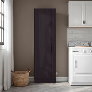 English Elm Fairfield Tall Storage Cabinet Six Shelves Melamine Finish Concealed Door Organizer B097P474303