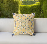 Yellow Navy Wreath Zippered Throw Pillow - Uplift Your Space with Stylish Comfort and Joy