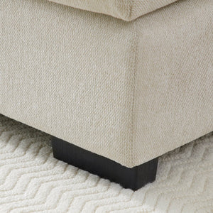 English Elm 130" U-Shaped Sectional Sofa With Console & Cupholders – 6-Seater Sleeper Couch For Stylish Living Spaces W1117S00243