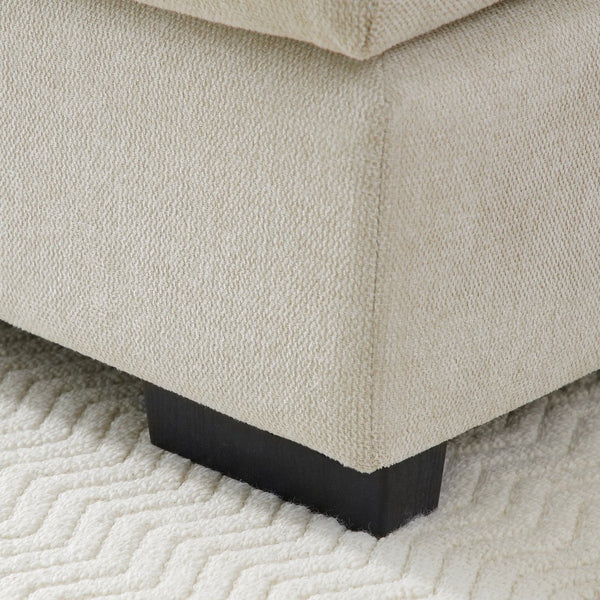 English Elm 130" U-Shaped Sectional Sofa With Console & Cupholders – 6-Seater Sleeper Couch For Stylish Living Spaces W1117S00243