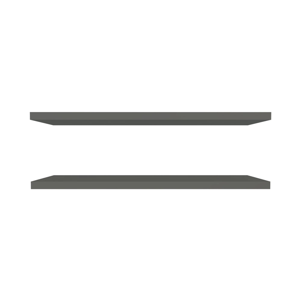English Elm Grey Floating Shelf for Wall 47.3" x 9.8" — Matte Modern Particle Board, Easy Mounting, Versatile Chic B062P252199