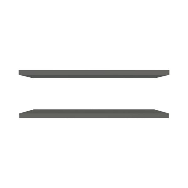 English Elm Grey Floating Shelf for Wall 47.3" x 9.8" — Matte Modern Particle Board, Easy Mounting, Versatile Chic B062P252199