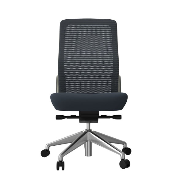 EuroStyle Eon Mesh Back Task Chair with Aluminum Base for Modern Professional Workspaces 411W