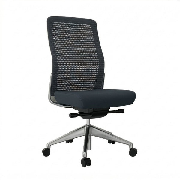 EuroStyle Eon Mesh Back Task Chair with Aluminum Base for Modern Professional Workspaces 411W