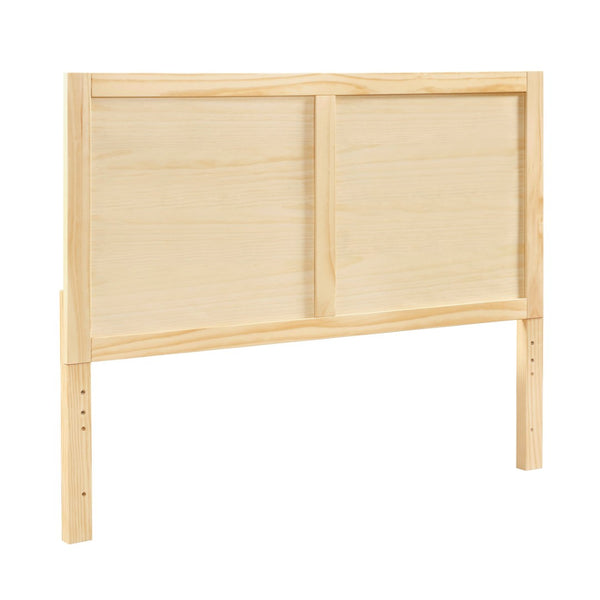English Elm Contemporary Full Platform Bed Tall Headboard Natural Pine Wood Scandinavian Bedroom Frame B011S02455