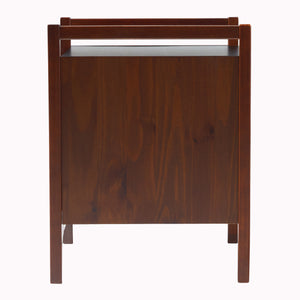 22" Angle-Face 2-Drawer Nightstand Walnut OSWB4CWT Walker Edison