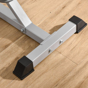 English Elm Soozier Adjustable Steel Squat and Bench Press Rack Pair for Home Gym 440 Lb W2225P249731