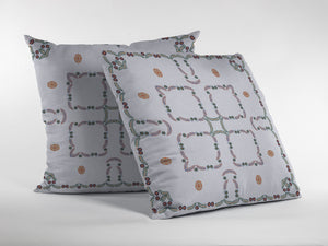 Homeroots 26” White Floral Indoor Outdoor Throw Pillow   412604