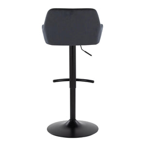 English Elm Contemporary Swivel Barstools with Chrome Base and Faux Leather Seats Set of 2 B202S00823