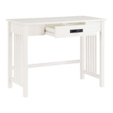 OSP Home Furnishings Sierra Writing Desk White Finish