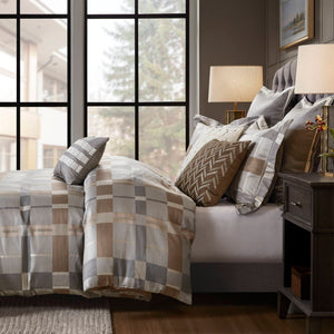 English Elm 8 Queen Jacquard Oversized Duvet Comforter Set with Euro Shams, Decorative Pillows, Plush Polyester fills Multicolor 22.83 L x 18.9 W x 15.35 H B035P319231