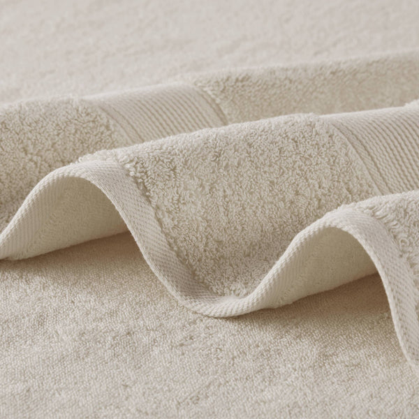 JLA Home Madison Park Signature - Ultra-Soft spa-quality 100% cotton towel set with 800 GSM plushness, antimicrobial finish, Oeko-Tex certified Natural MPS73-462