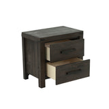 English Elm 2 Drawers Nightstand In Espresso