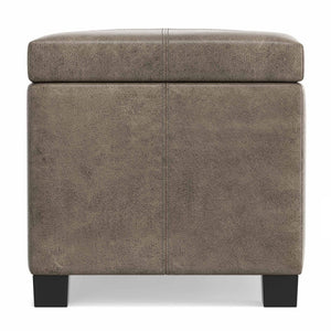 English Elm Dover Lift Top Storage Bench in Vegan Leather for Entryway Bedroom or Living Room B136P439026