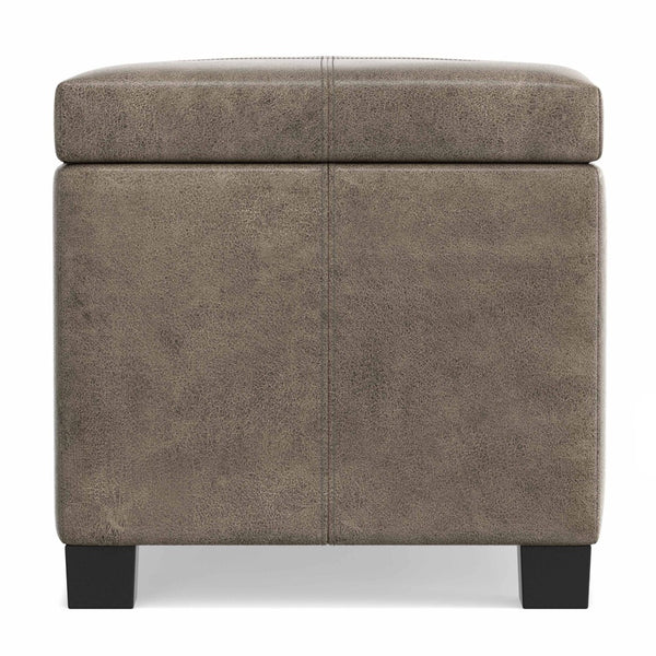 English Elm Dover Lift Top Storage Bench in Vegan Leather for Entryway Bedroom or Living Room B136P439026