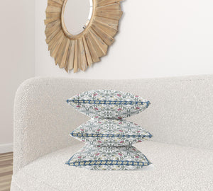 Homeroots 20” Pink Sage Paisley Zippered Suede Throw Pillow   413722