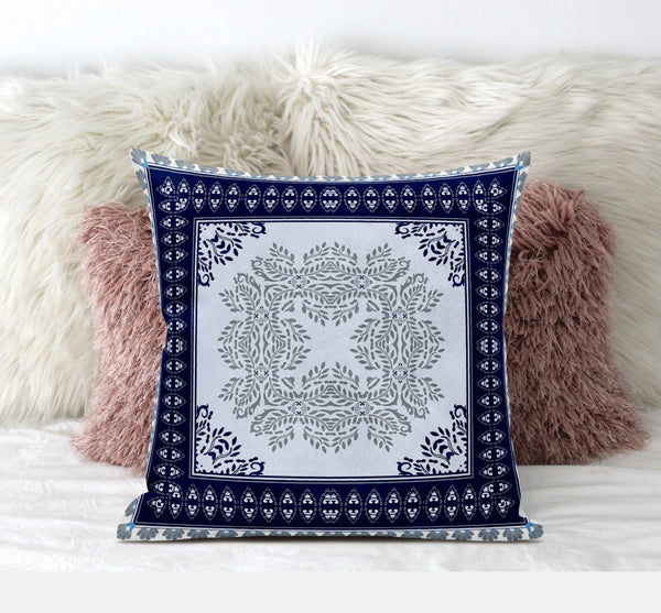 Homeroots 20"X20" White Green Zippered Suede Geometric Throw Pillow   413767