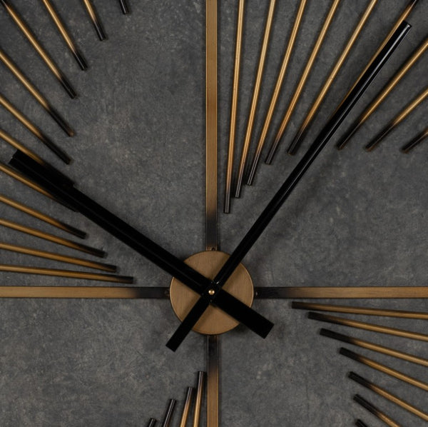 Cooper Classics Roberston Aged Bronze Round Wall Clock 36 Inch Industrial Metal Living Room Accent 41392