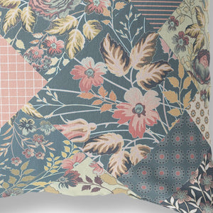 Homeroots 28" Green Peach Boho Floral Indoor Outdoor Throw Pillow   413944