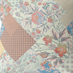 Homeroots 28" Cream Red Boho Floral Indoor Outdoor Throw Pillow   413954