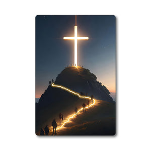 English Elm 16X10 Christian Cross Led Wall Art – Illuminated Acrylic Decor With Remote For Modern Homes & Prayer Spaces T3976P383252