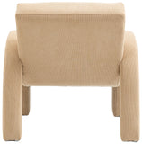 Corduroy Beige Corduroy Fabric Accent Chair 413Beige Meridian Furniture