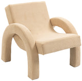 Corduroy Beige Corduroy Fabric Accent Chair 413Beige Meridian Furniture