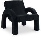 Corduroy Black Corduroy Fabric Accent Chair 413Black Meridian Furniture