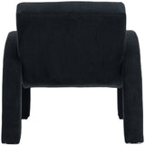 Corduroy Black Corduroy Fabric Accent Chair 413Black Meridian Furniture