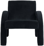 Corduroy Black Corduroy Fabric Accent Chair 413Black Meridian Furniture