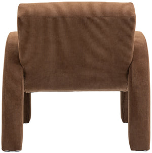 Corduroy Brown Corduroy Fabric Accent Chair 413Brown Meridian Furniture