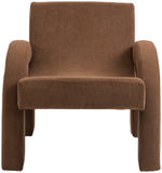 Corduroy Brown Corduroy Fabric Accent Chair 413Brown Meridian Furniture