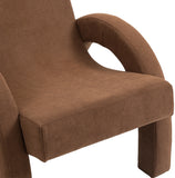 Corduroy Brown Corduroy Fabric Accent Chair 413Brown Meridian Furniture