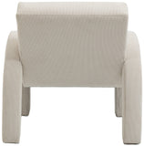 Corduroy Cream Corduroy Fabric Accent Chair 413Cream Meridian Furniture