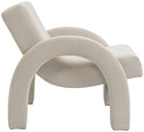 Corduroy Cream Corduroy Fabric Accent Chair 413Cream Meridian Furniture