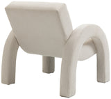 Corduroy Cream Corduroy Fabric Accent Chair 413Cream Meridian Furniture