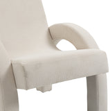 Corduroy Cream Corduroy Fabric Accent Chair 413Cream Meridian Furniture