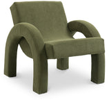 Corduroy Green Corduroy Fabric Accent Chair 413Green Meridian Furniture