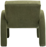 Corduroy Green Corduroy Fabric Accent Chair 413Green Meridian Furniture