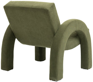 Corduroy Green Corduroy Fabric Accent Chair 413Green Meridian Furniture