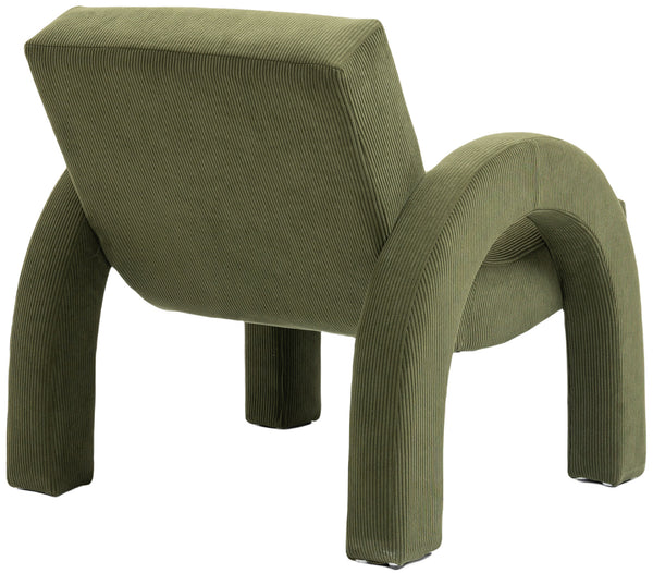 Corduroy Green Corduroy Fabric Accent Chair 413Green Meridian Furniture